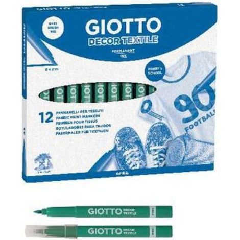 Marker Giotto Textile Verde X12