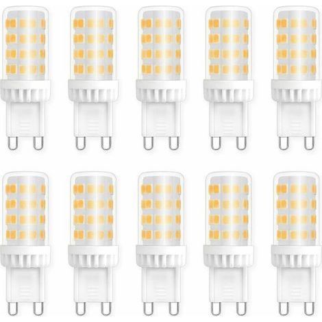 Ampoules LED G9 5W, Equivalente 40W 50W Halogène Lumière, 450LM, Blanc Neutre 4000K, AC 220V, Culot G9 Standard, économie d'énergie, pour Ceiling Lighting, Kitchen, Chambre, Salon, Pa (1/4)