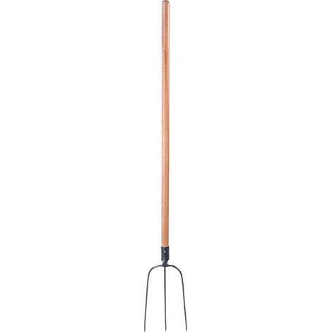 KADAX Fourche à foin 3 dents Fourche à fumier de jardin économique avec poignée (1/5)