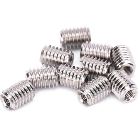 10 inserts filetés, outil de réparation, écrou réducteur mâle/femelle, visserie en acier inoxydable (1/5)