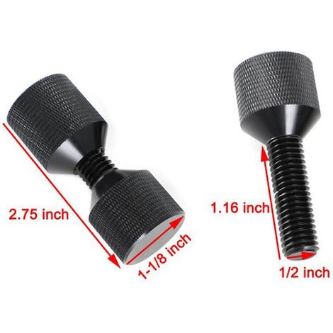 Juego de pasadores de dos orificios de 1-1/8" Accesorios profesionales negros resistentes Juego de pasadores de dos orificios para bridas Level 300 de 1/2" a 8" hwy