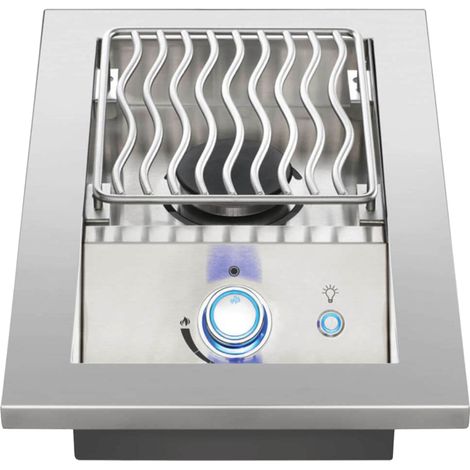 Napoleon – Brûleur réchaud encastrable inox 2,93 kW – Surface de cuisson 22,9 x 26,7 cm – Système Jet Fire et Night Light (1/2)