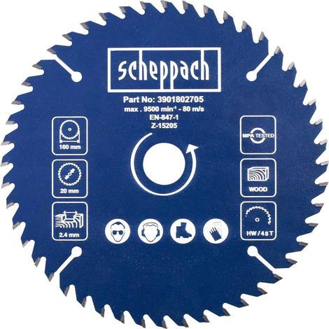 - Saw Blade - Saw Accessory - For Solid Wood, Laminate, and Plastic - Compatible with PL55 Plunge Saw - Grey - 160x20x2.2mm (1/2)