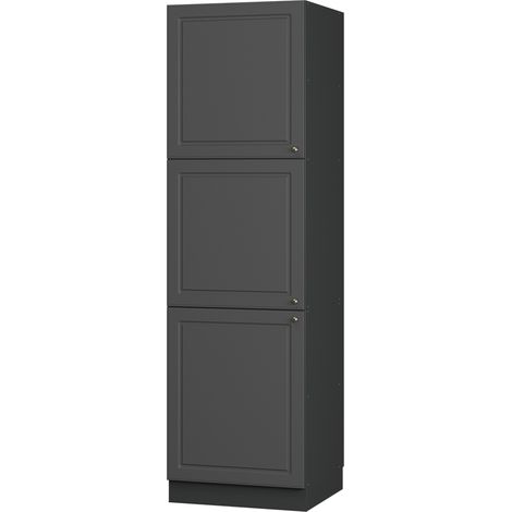 Meuble pour four Fame-Line, Anthrazit-Gold Landhaus, 60cm, Vicco (1/5)