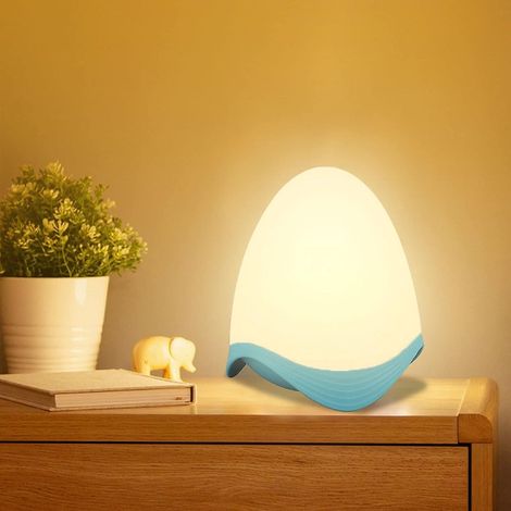 oeuf De Dinosaure Veilleuse Pour Enfants, Lampe De Chevet Led, 7pcs Multicolore Contrle Tactile Veilleuse Bb, Veilleuse Led Rechargeable, Lampe De (1/5)