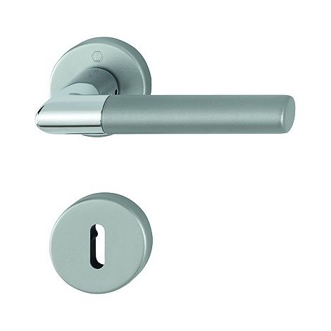 HOPPE® Drückergarnitur mit Rosetten Lecce 1405/42KV/42KVS, Aluminium, 3887743