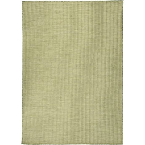 Outdoor-Teppich Flachgewebe 160x230 cm Grün vidaXL (1/5)