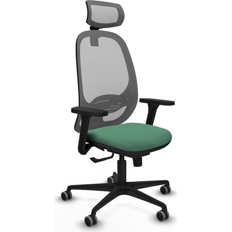 Chaise de bureau piqueras y crespo Cilanco gris avec soutien lombaire (1/2)