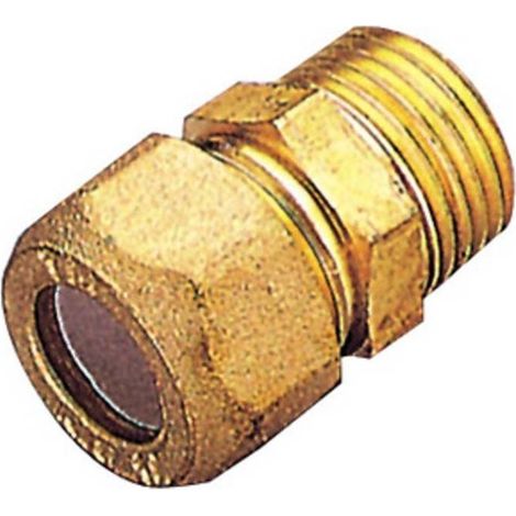 PL RACCORDO OTTONE DIR. BICONO M/GAS 10X1/2 PES