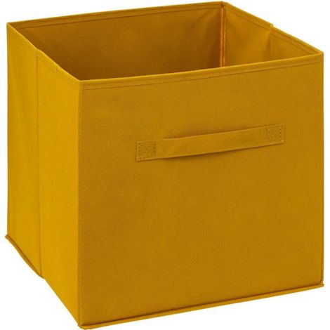 Boîte de Rangement Pliable "Basic" 31x31cm Moutarde (1/2)