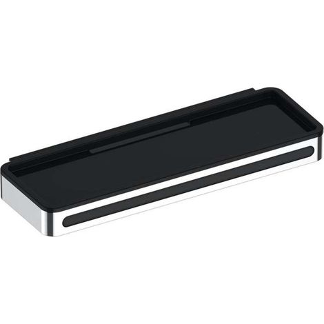 KEUCO PLAN tablette de douche avec raclette en verre, fixation (1/5)