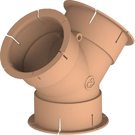 Raccordo condotto aria northio y-piece diametro 65mm beige