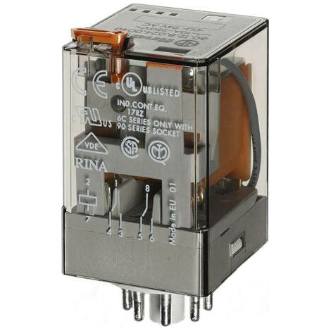 Finder 60.12.8.230.0040 Relais enfichable 230 V/AC 10 A 2 inverseurs (RT) 1 pc(s) (1/3)
