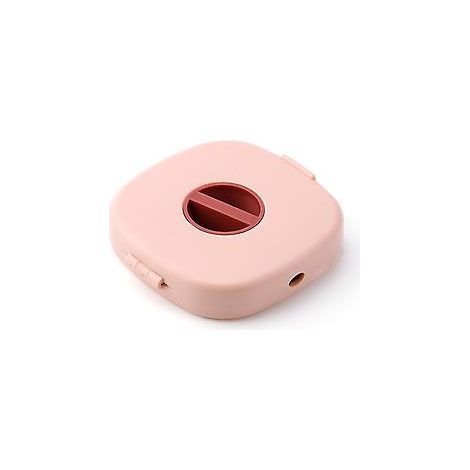 Pinkfarbener, kompakter Kabelorganizer mit Handyhalterung für USB-Kabel am Schreibtisch (1 Stück)
