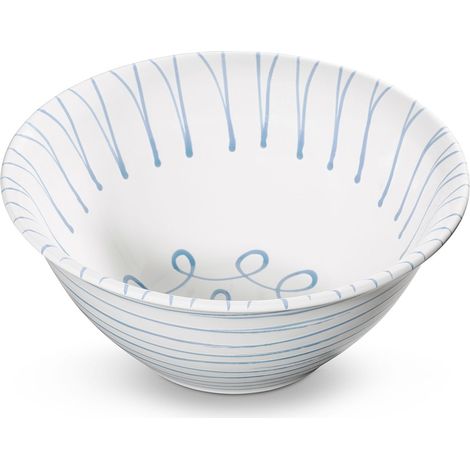 Gmundner Keramik Blaugeflammt, Salatschüssel (Ø 33cm)