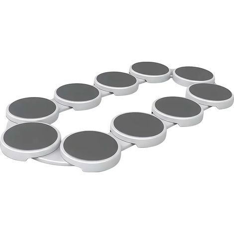 Plato giratorio de 360 ​​grados, ligero y duradero, con capacidad para 10 discos. (1/2)