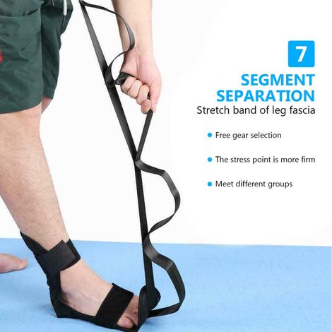 Ceinture d'étirement des ligaments pour le yoga, sangle pour pied tombant, entraînement des jambes, maintien correct du pied et de la cheville