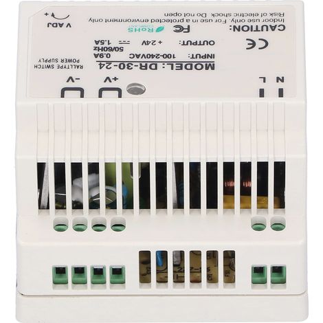 Alimentation LED régulée et ajustable série DR-30 alimentation à découpage sur rail DIN série DR-30-24 (1/4)