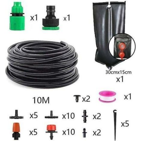 Spray de jardin extérieur, système de refroidissement par atomisation, kit d’irrigation automatique 4/7