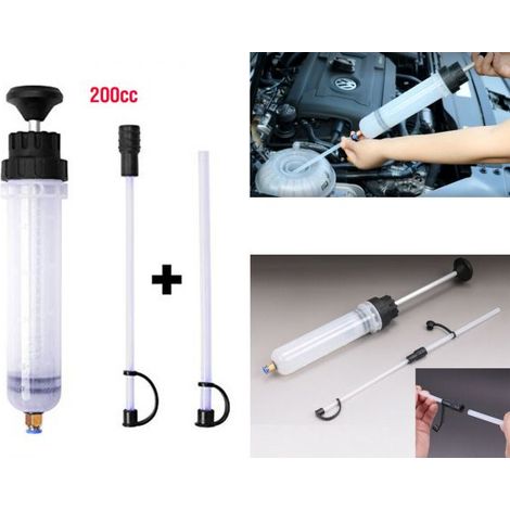 Pompa manuale per cambio olio Pompa aspirazione liquidi Audi VW Seat 200cc 200ml