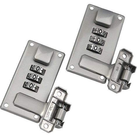 2 boucles pour valise, cadenas à combinaison pour bagages, boucle pour boîte à outils avec cadenas à combinaison, 3 positions