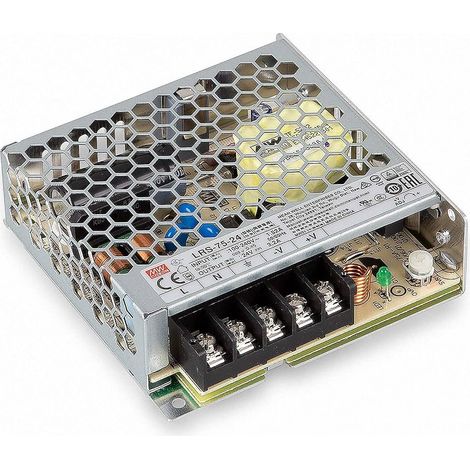 Alimentation à découpage 75W 24Vdc 3.2A sortie unique LRS-75-24 MEANWELL (1/4)