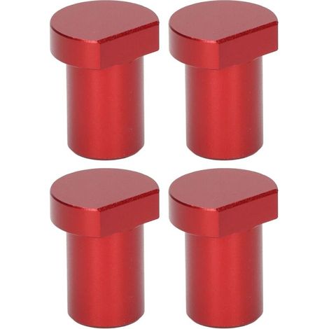 4-piece benchtop boundary blocks for woodworking, 20mm diameter, red. (1/5)