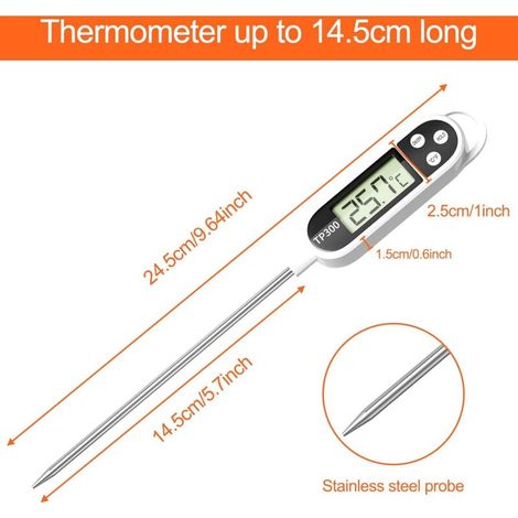 2 thermomètres de cuisine numériques universels, sondes alimentaires Accur (1/5)