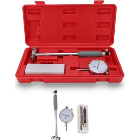Jauge D'aléSage, Indicateur de DiamèTre de 50 à 160 Mm, Outils Industriels Jauge D'aléSage à Cadran Kit D'outils de Cylindre de Moteur de Mesure, PréCision de Niveau 0,01 Kit D'outils de Cylin (1/4)