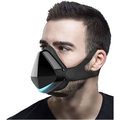 Masque Respiratoire Électrique Intelligent Réutilisable Avec Ventilateur, Purificateur D'air Portable USB Rechargeable Unisexe (1/4)
