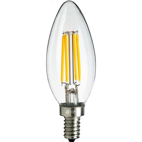 Ampoule LED filament 6W bougie E14 2700K Eko-Light