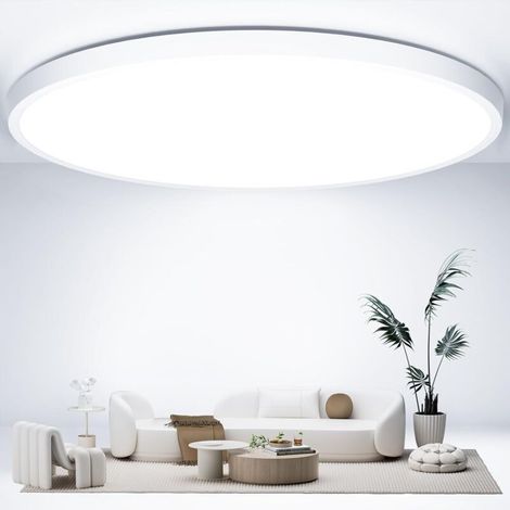 LED-Deckenleuchte, Ø 50 cm, 6500 K, 48 W, 4800 lm, Schutzart IP44, geeignet für Schlafzimmer, Badezimmer, Küche, Wohnzimmer, Balkon, Büro, Veranda (1/4)