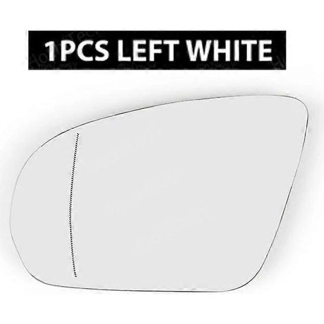 1 Stück elektrisch beheiztes Außenspiegelglas links & rechts für Mercedes C-Klasse W205 C180 C200 C220 C250 C300 2014–2020 – 1 Stück links, weiß