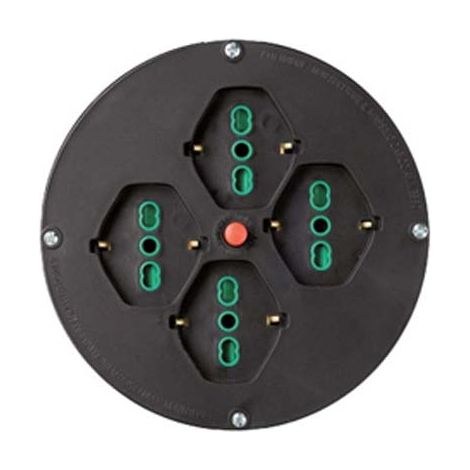 DISCO PRESE X AVVOLGICAVO FME MM 145 2P+T 16A BIPASSO SCHUKO X4