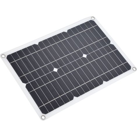 Solarpanel mit zwei USB-Anschlüssen + 10-A-Regler, vielseitiges Solarladegerät-Set, wasserdichte Photovoltaik-Notladung (BSY-923-D20X, ohne Batterie, Art.-Nr. 3114210147011) (1/5)