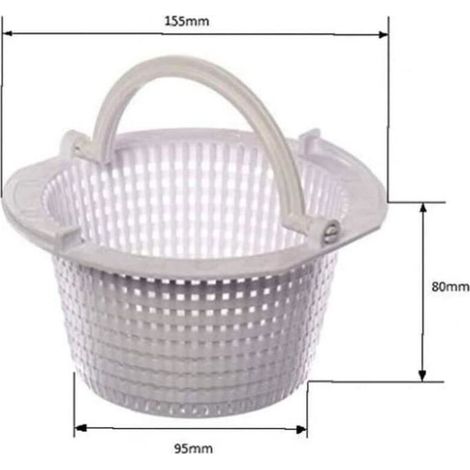 Skimmerkorb für Aufstellpools, Pool-Skimmerkorbfilter (mit Griff) (1/3)