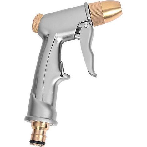 High Pressure Water Spray Gun Metal Brass Nozzle Garden Hose Pipe Lawn Car Wash Sprayer Sprinkler Car Wash Tool Water Guns (1/5)
