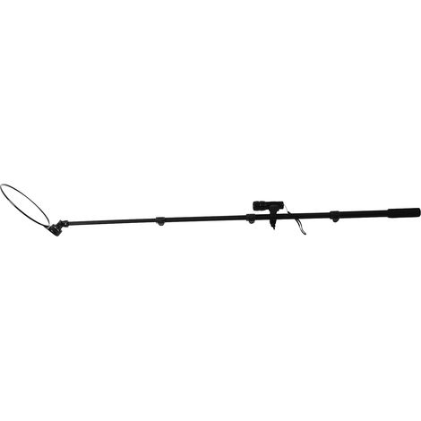 Miroir d'inspection télescopique 20cm vision 360° grand angle long outil miroir mécanicien avec lampe pour parking (1/5)