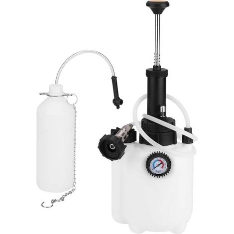Purgeur De Frein - 3 L - Système À Pression Manuelle Avec Manomètre Et Valve De Détente - Adaptateur E20 Ø45 Mm - Pour Véhicules Européens - 1 Pièce (1/5)