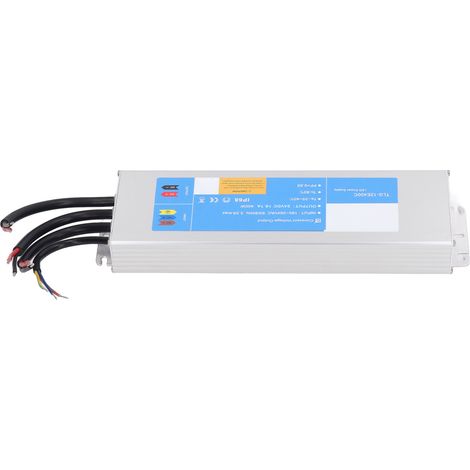 Alimentation LED étanche IP68 400W, transformateur basse tension 24V DC, convertisseur pour éclairage intérieur/extérieur, entrée AC 180-264V, adaptateur robuste pour lampes LED. (1/5)
