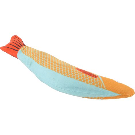Katzenspielzeug „Saucy Fish“ mit Katzenminze, Knistergeräuschen, interaktiv, strapazierfähig, Indoor-Spielzeug für Kätzchen, Tiefseeblau (1/5)