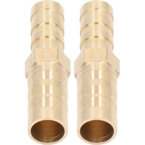 Schlauchverschraubung mit Widerhaken, Messing-Schlauchverschraubung, Sechskant-Reduzierstück, Schlauchverschraubung mit Widerhaken 10 mm (3/8 Zoll) auf 8 mm (1/4)