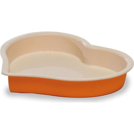 Tognana linea cupcakes , stampo cuore liscio 25x17- in silicone - 40 + 230 ° qualità extra