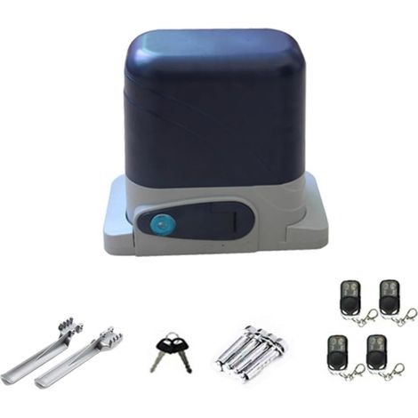 Kit d'ouvre-portes automatiques Opérateur de porte électrique d'entraînement de crémaillère coulissante automatique résidentielle de 800KGS avec à distance for le contrôle d'application de WiFi d'ouvr (1/5)