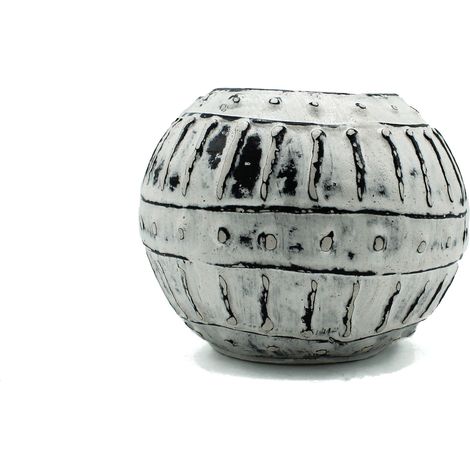 Pot de Plante Grecque en Argile à Bulles - Crème 10cm- Vendu par 1 (1/4)