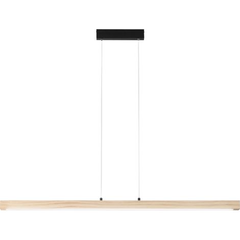 "Sospensione LED JOSEPH con struttura in legno naturale con funzione CCT" (1/2)