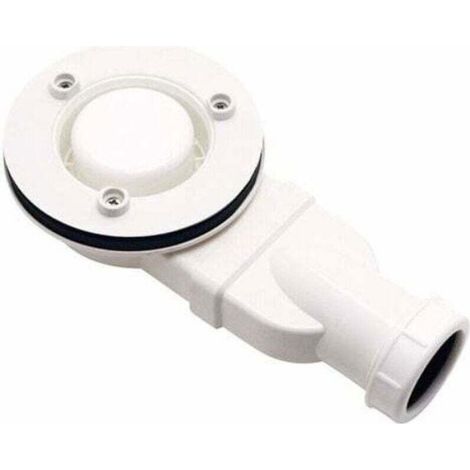 Bonde De Douche - 40 mm Hauteur - Ø90 mm Diamètre - Dôme Abs Chromé - Godet Amovible - 1 Pièce (1/3)