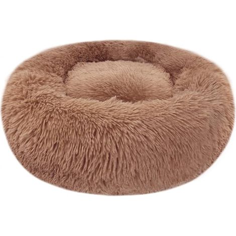Panier rond pour chat en peluche douce, coussin lavable pour animaux, lit confortable pour petits chiens, chats et animaux domestiques (1/5)