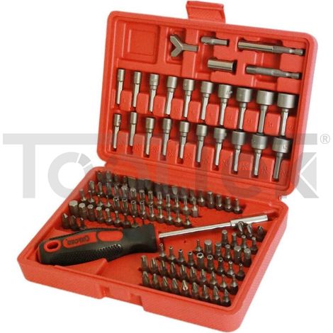 ASSORTIMENTO INSERTI 122pz CACCIAVITE AVVITATORE BUSSOLE KIT TORX