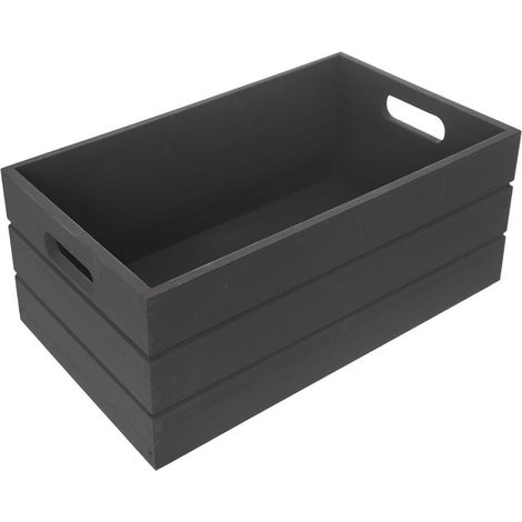 Caja de almacenamiento de madera de 36x26x15 cm (1/5)